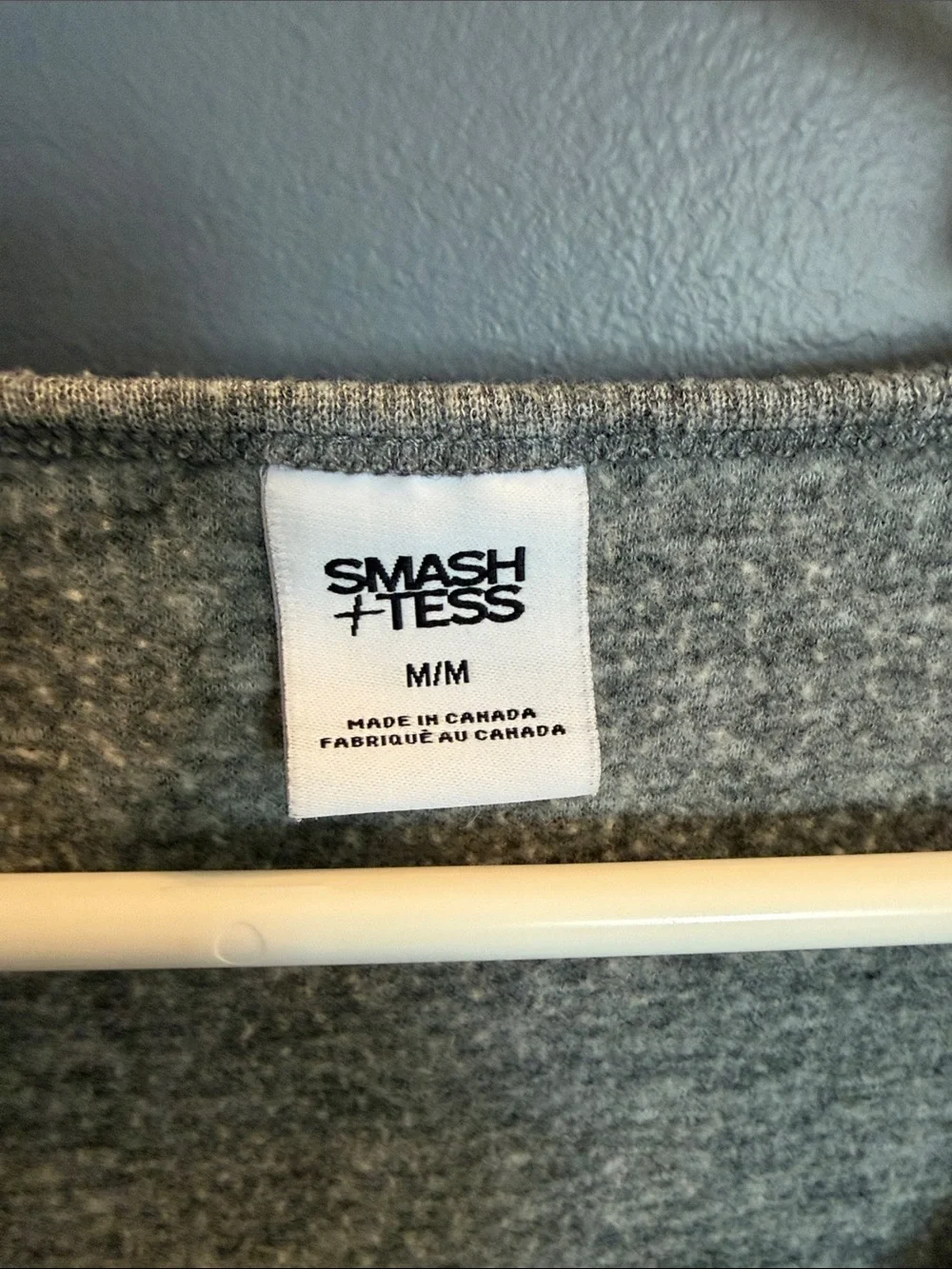 Smash + Tess Heather Gray V-Neck Knit Jumpsuit - Picture 3 of 4